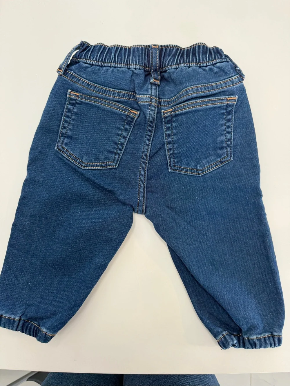 NWOT Baby GAP Dark Blue Elastic Waist Denim Joggers